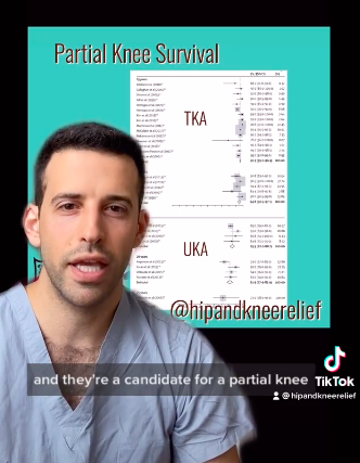 partial versus total knee replacement survival