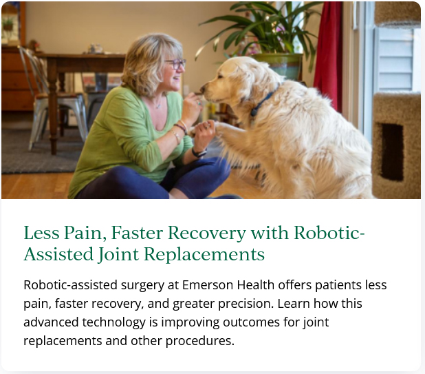 Less Pain, Faster Recovery with Robotic-Assisted Joint Replacements 