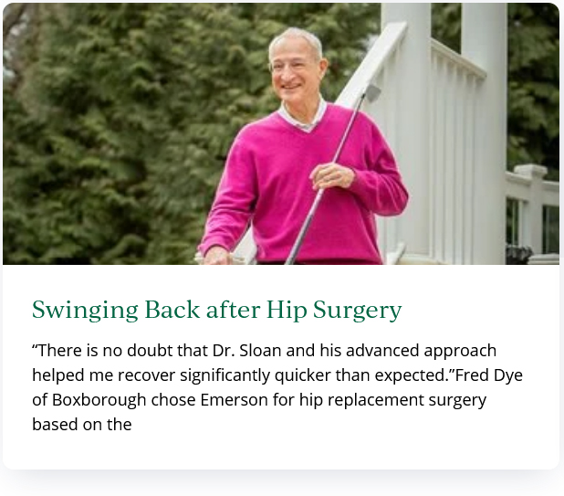 Swinging Back after Hip Surgery 